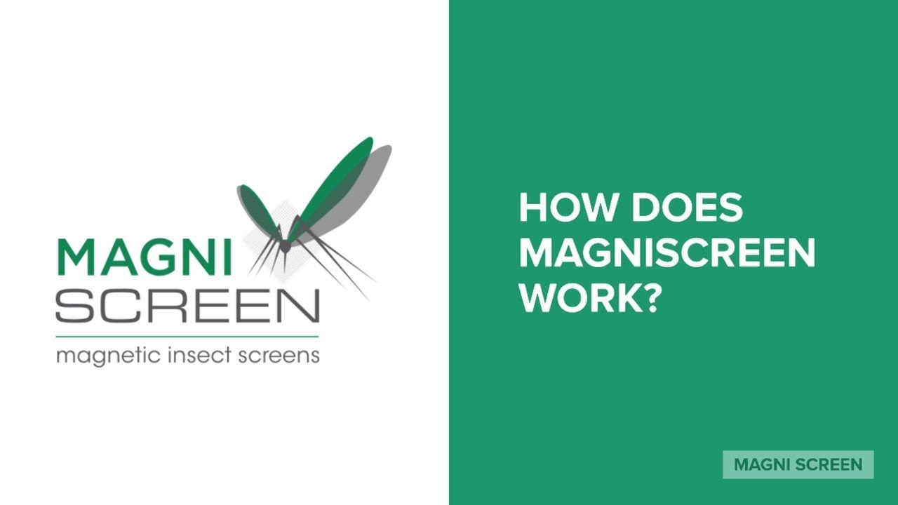 Magniscreen - The Original Magnetic Insect Screen - YouTube