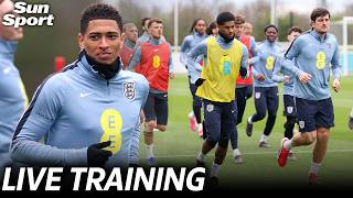 Three Lions on the training pitch as England prepare for Uruguay friendly