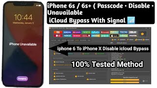 Famous iPhone 6s Passcode Disable icloud Bypass With Signal By Unlocktool || Iphone 6s Disabled  Bypass Net Worth