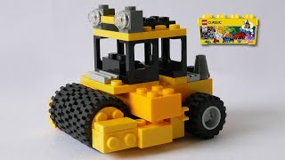 How to build a Road roller using LEGO Classic 10696 (Alternate) construction vehicle