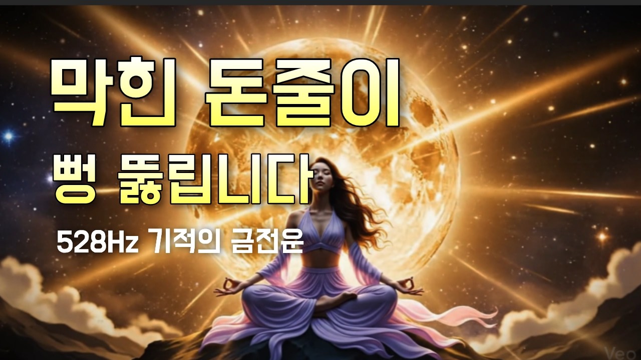 기적처럼 막힌 돈줄이 뻥 뚫립니다 | 528Hz 벼랑 끝에서 부를 끌어당기는 수면 명상