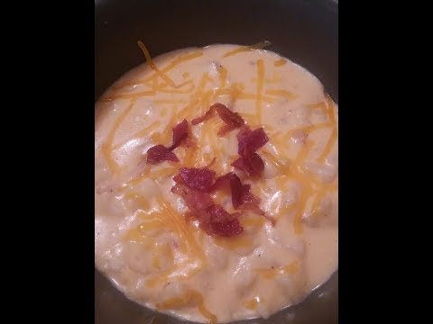 Loaded baked potato soup