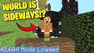 The Largest Modpack But The World Is Sideways