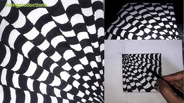 EASY Optical illusion drawings/patterns/tricks/abstract drawings by omg productions
