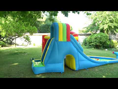 Costway Inflatable Kid Bounce House Slide Climbing Splash Park Pool Jumping Castle without Blower