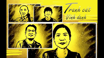 vẽ tranh chân dung bằng cát trên mặt kính vinh danh sự kiện- nghệ sĩ tranh cát biểu diễn Nguyễn Tiến