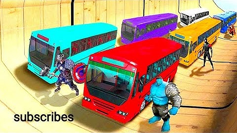 Bus Stunt Simulator - Bus Game - Mega Ramp Car Stunts Android Gameplay #4