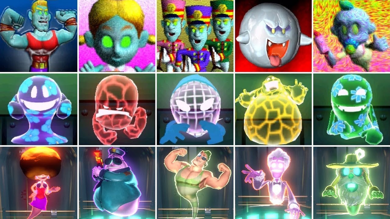 Luigi's Mansion Gallery Ghosts