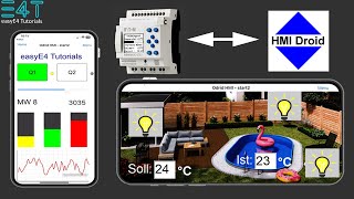 Kleinsteuerung easyE4 - Per App steuern und visualisieren mit HMI Droid. screenshot 4