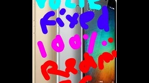 VOLTE fixed Redmi 3s /prime with update