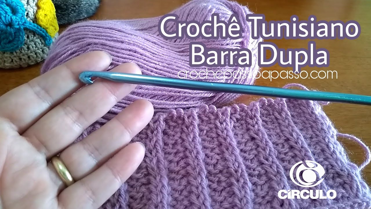 Barra Dupla Crochê Tunisiano Passo a Passo