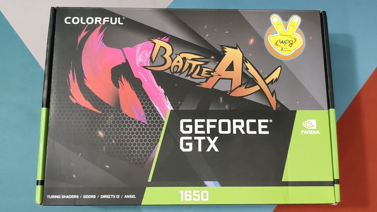 Colorful GTX 1650 Battle AX NB 4GB GDDR6 - Umboxing