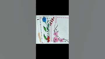 6 Easy and beautiful border designs