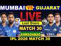 Live MI vs GT | Mumbai Vs Gujrat Live Cricket IPL Match 30 -Live Score &amp; Commentary 2nd Innings