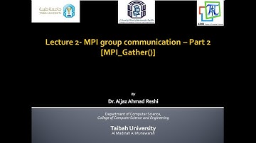 Lecture 2 MPI Group Communications Part2  MPI_Gather function