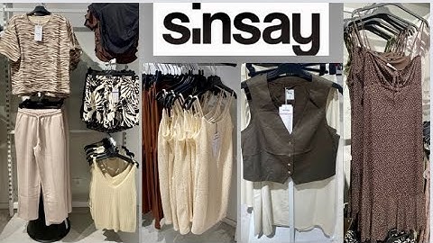 SINSAY NOWOŚCI ŚLICZNE UBRANIA