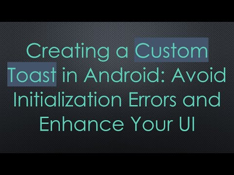 Creating a Custom