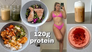 What I Eat In A Day *120+ grams of protein* Realistic & Healthy Recipes!
