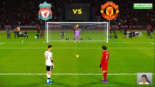 Liverpool vs Manchester United - Penalty Shootout 2023 | Salah vs Man United | PES Gameplay