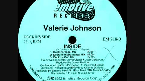 Valerie Johnson - Inside (Dockins Vocal Mix) 1992