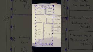 24*50 house plan (2bhk) with car parking homedesign shorts