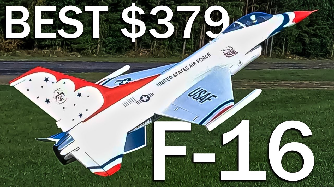 Absolutely INCREDIBLE E-flite F-16 Maiden Flights & Setup