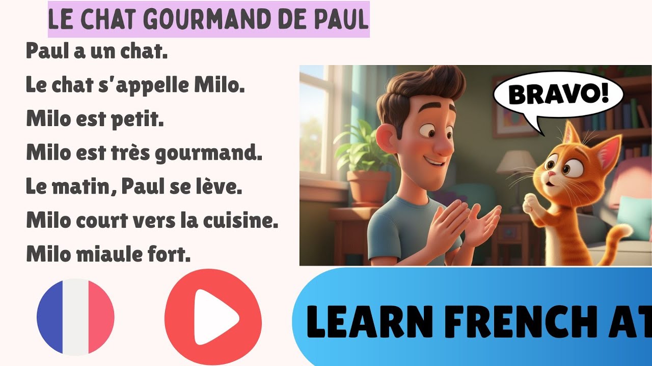 Histoire amusante en français A1 🇫🇷 | Apprendre le français facilement ...