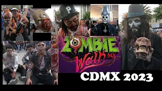 Marcha Zombie CDMX / Marcha Zombie 2023 / Marcha Zombie CDMX 2023  / Zombies invaden la Ciudad