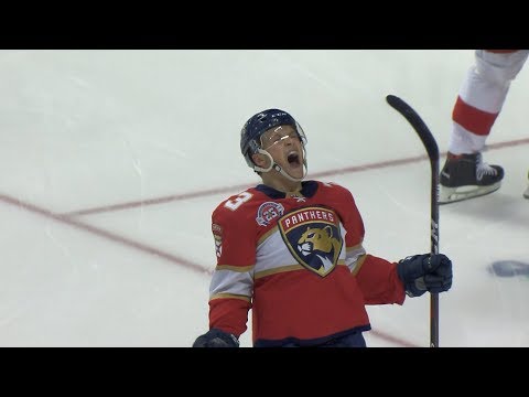 Panthers' Josh Brown and Dryden Hunt collect first NHL goals against Red Wings