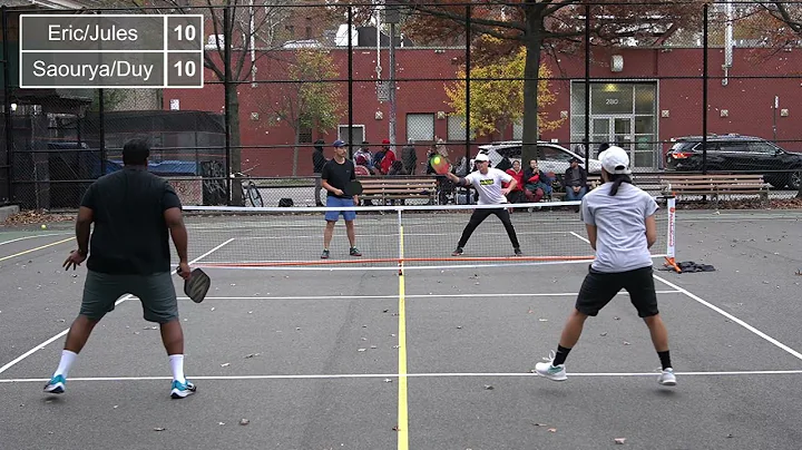 NYC Pickleball Eric and Jules vs Saourya and Duy