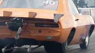 Santa Pod 69 Camaro Launch