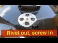 Weber Kettle: replace top vent rivet with a screw