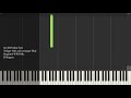 Act III Violin Solo - Siegfried WWV86c - R Wagner - Synthesia Piano Tutorial