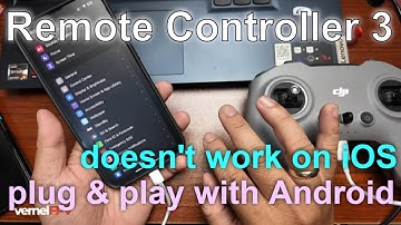 DJI FPV Remote Controller 3 will not work in iOS // compatible with Android