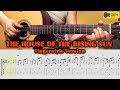 HOUSE OF THE RISING SUN - Fingerstyle Arrangement Version - GUITAR LESSON with TAB - Fingerpicking