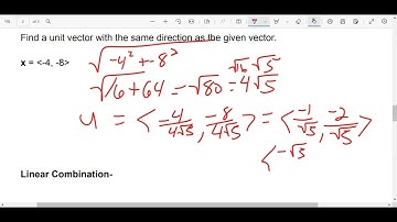 Precalculus 8.2 Vectors in a Coordinate Plane