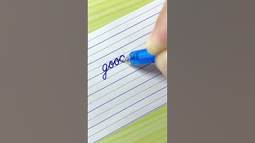 good day - How to write English cursive writing daily usable words | cursive handwriting practice