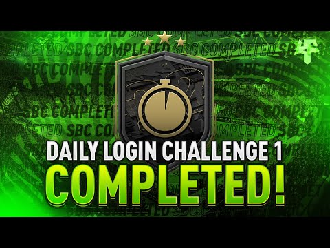 Daily Login Challenge 1 SBC Completed - Help & Cheap Method - Fifa 22