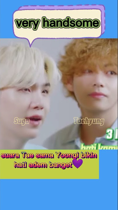 Suara Suga & Tae bikin candu #shorts #suga #v #bts