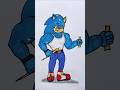 how to draw Sonic step by step drawings #shorts #sonic #drawing #kids