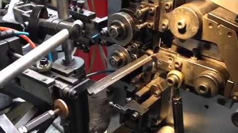 CNC Spring Coiling with probe to monitor length