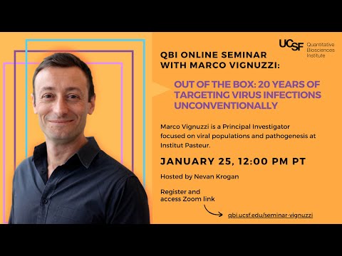 QBI Online Seminar with Marco Vignuzzi (Hosted by Nevan Krogan)