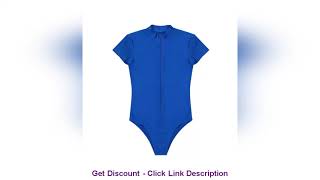 Top Swimwear Mens Gymnastics Leotard Swimsuit Front Zipper High Cut Stretch Swim Bodysuit One Piece