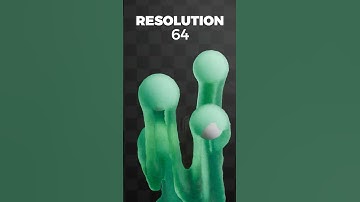 satisfying fluid simulation viscosity test (and resolution) #blender #blender3d #3dart