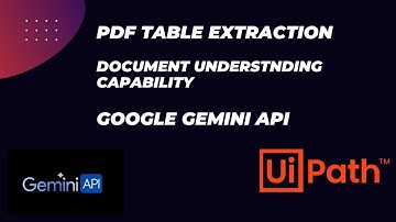 PDF Tabular Data Extraction using Gemini API Document understanding
