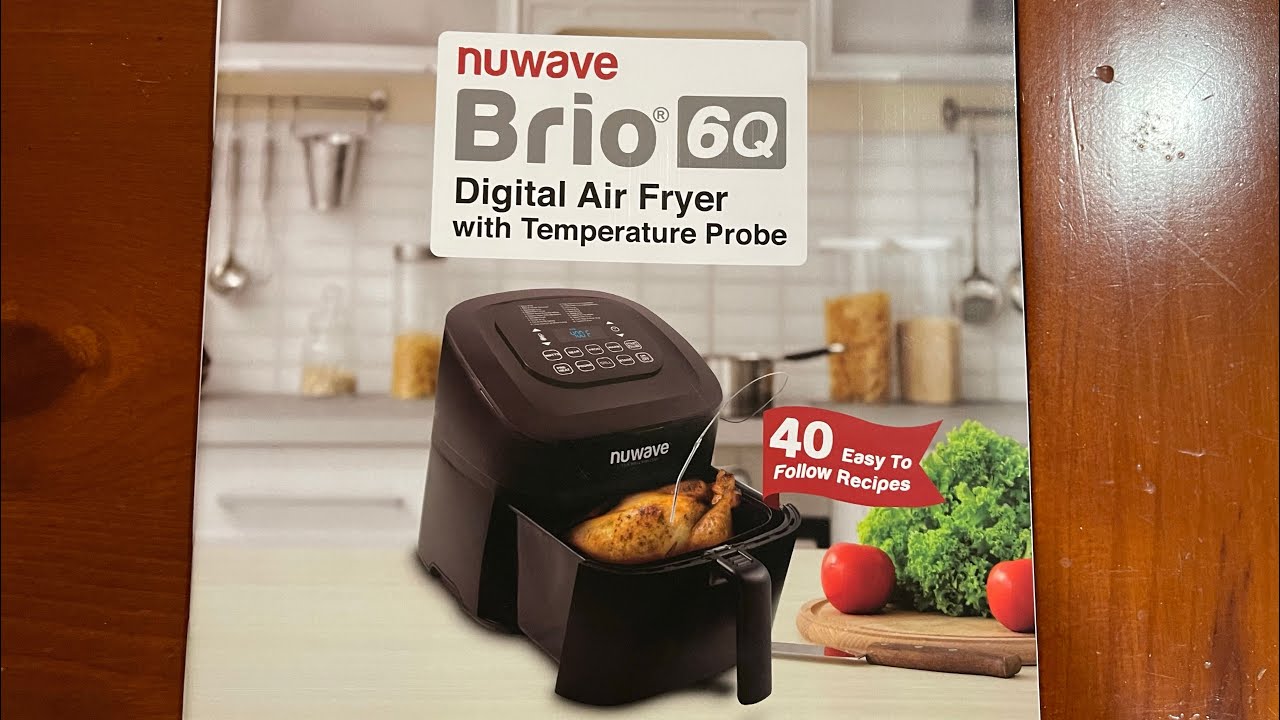 NuWave Brio 8 QT Digital Air Fryer with Temperature Probe