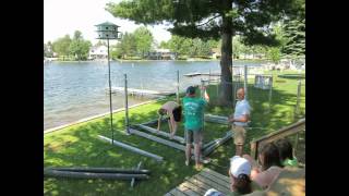 Assembling a Boat Hoist and Dock - Time Lapse