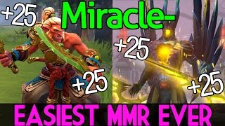 Miracle- [Troll Warlord] & [Terrorblade] 2 Game Easiest MMR Ever Dota2 7.04