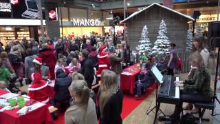 Hallelujah-flashmob kauppakeskus Sellossa