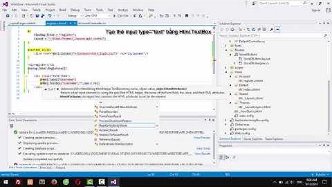 [ASP.NET MVC] Tạo Form và xây dựng chức năng thêm dữ liệu